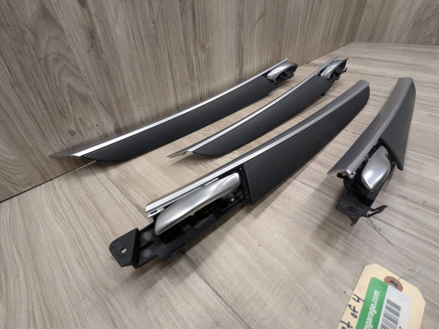 OEM BMW E70 X5 X5M Front Rear Left Right Door Panel Trim Moldings Carbon Leather