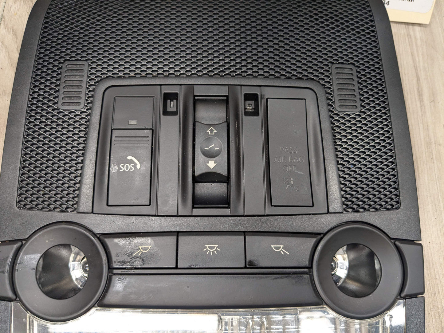 07-13 OEM BMW E70 E71 X5 X6 X5M Roof Console Dome Light Sunroof Switch Black