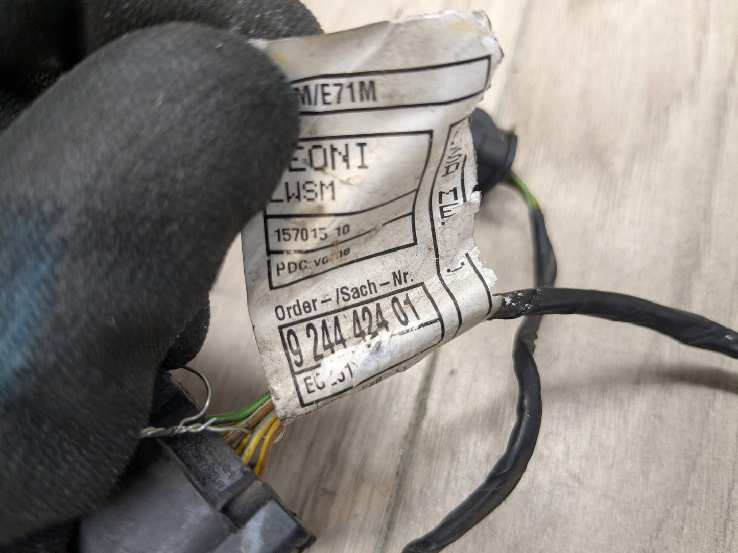 07-10 OEM BMW E70 E71 X5M X6M Front Parking Sonic Sensors PDC Wire Harness