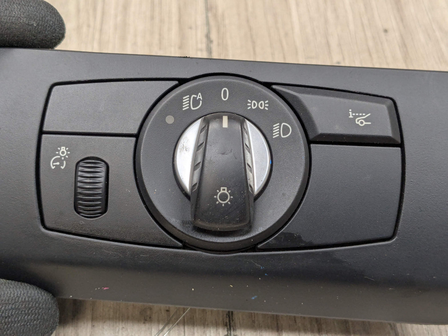 07-14 OEM BMW E70 E71 X5M X6M Headlight Switch Control Panel Light Module BLACK