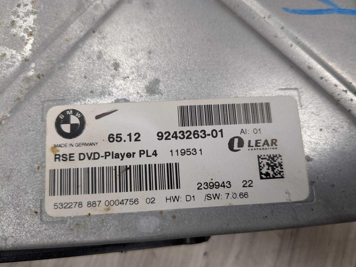 OEM BMW E70 E71 X5 X6 X5M X6M Entertainment System DVD Changer Player Drive