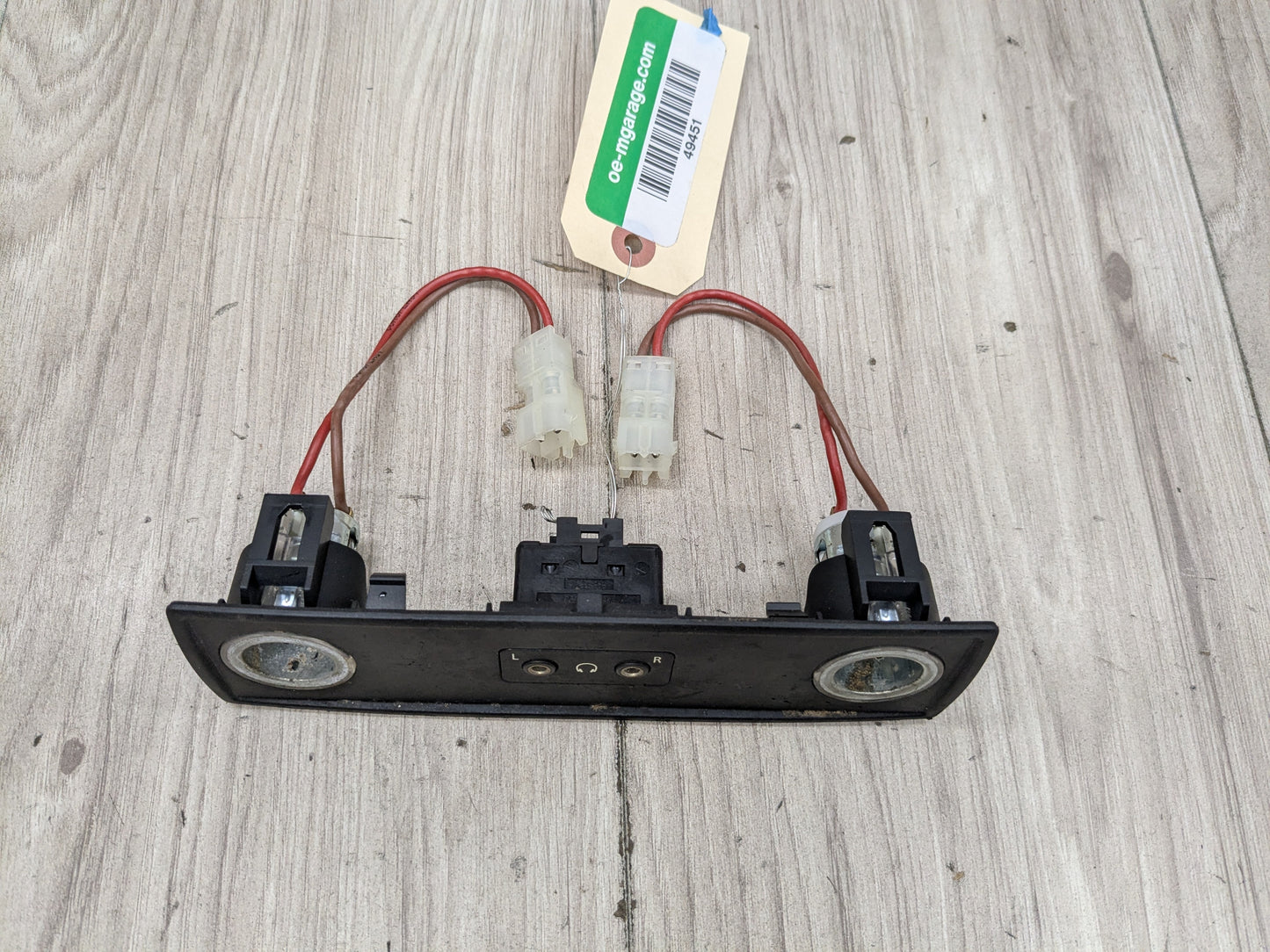 07-14 OEM BMW E70 E71 X5 X6 Rear Center Switch Cover Trim Insert Charger Ports