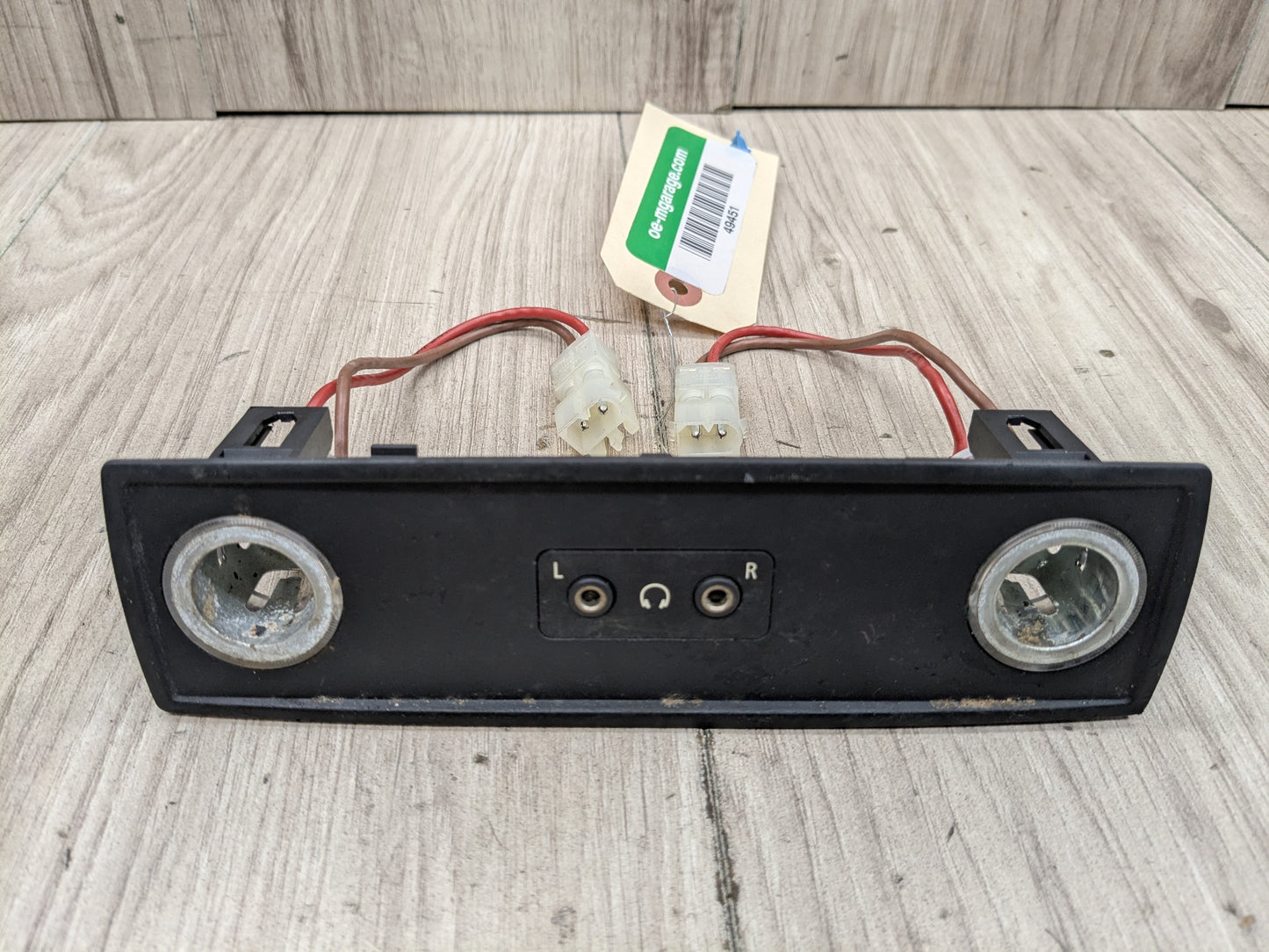 07-14 OEM BMW E70 E71 X5 X6 Rear Center Switch Cover Trim Insert Charger Ports