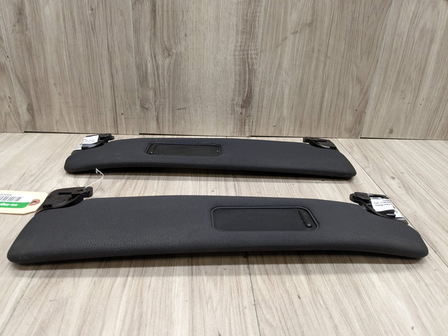 03-08 OEM BMW E85 E86 Z4 Left Right Driver Passenger Sunvisors PAIR Black