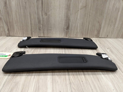 03-08 OEM BMW E85 E86 Z4 Left Right Driver Passenger Sunvisors PAIR Black