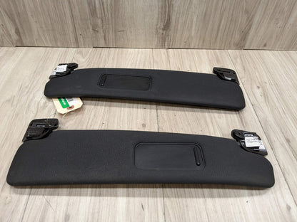 03-08 OEM BMW E85 E86 Z4 Left Right Driver Passenger Sunvisors PAIR Black