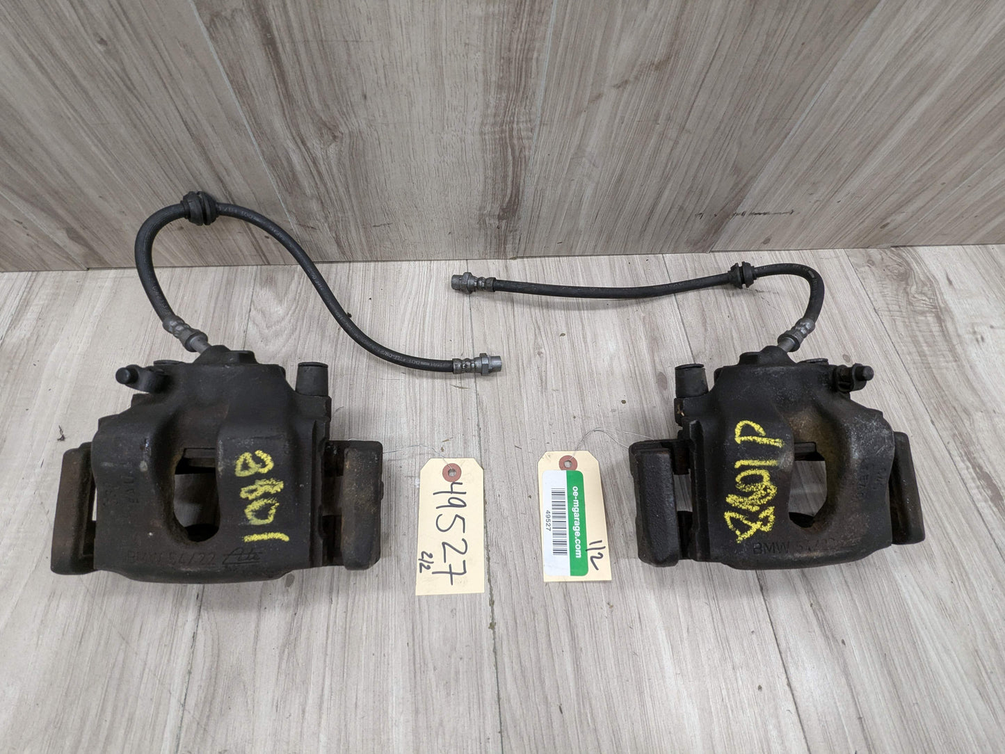 03-08 OEM BMW E85 2.5i Z4 Front Left Right Brake Calipers PAIR