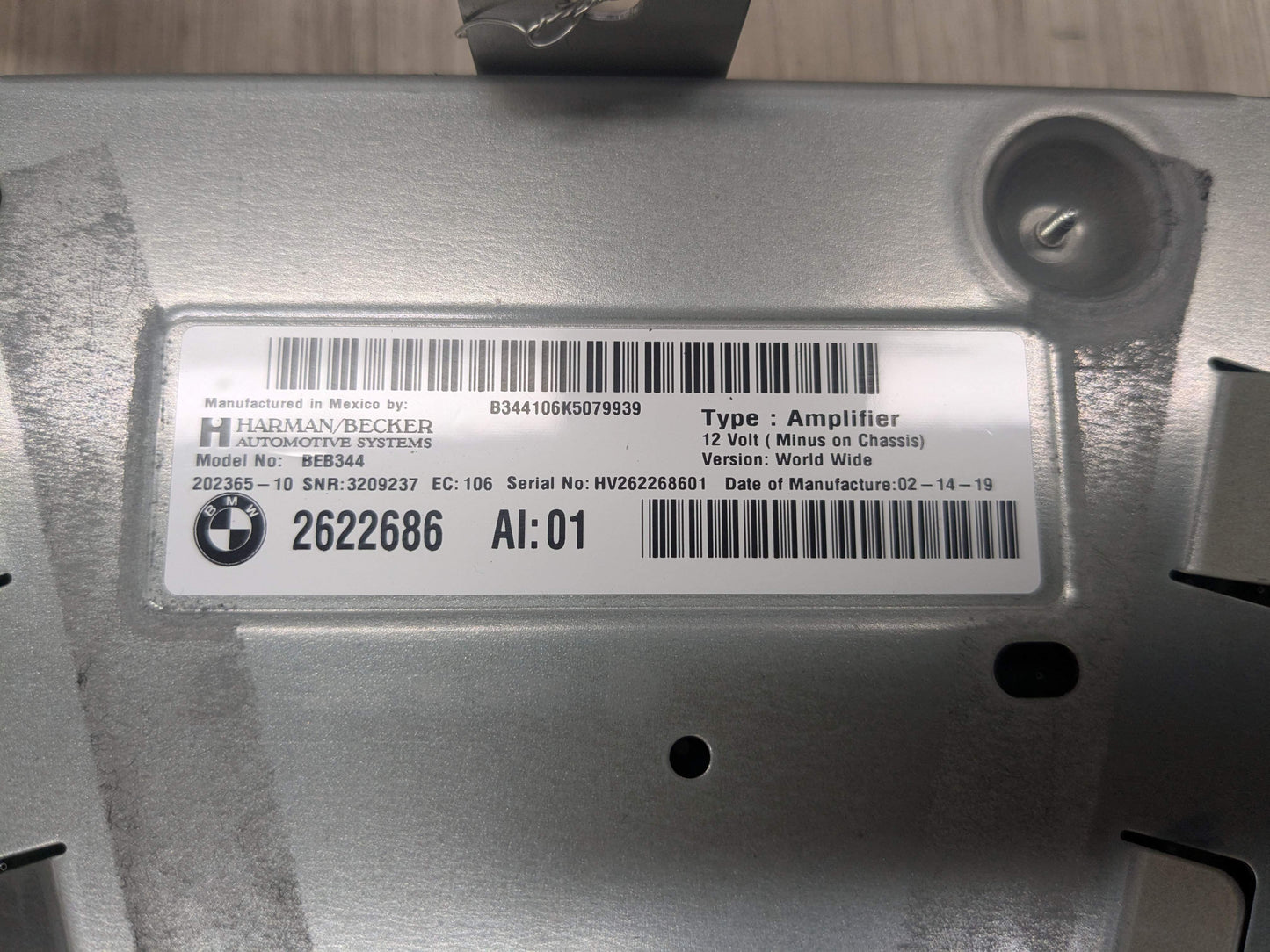 18-21 OEM BMW G01 F97 X3 X3M Hi-Fi HiFi Stereo Audio Amp Amplifier HARMAN BECKER