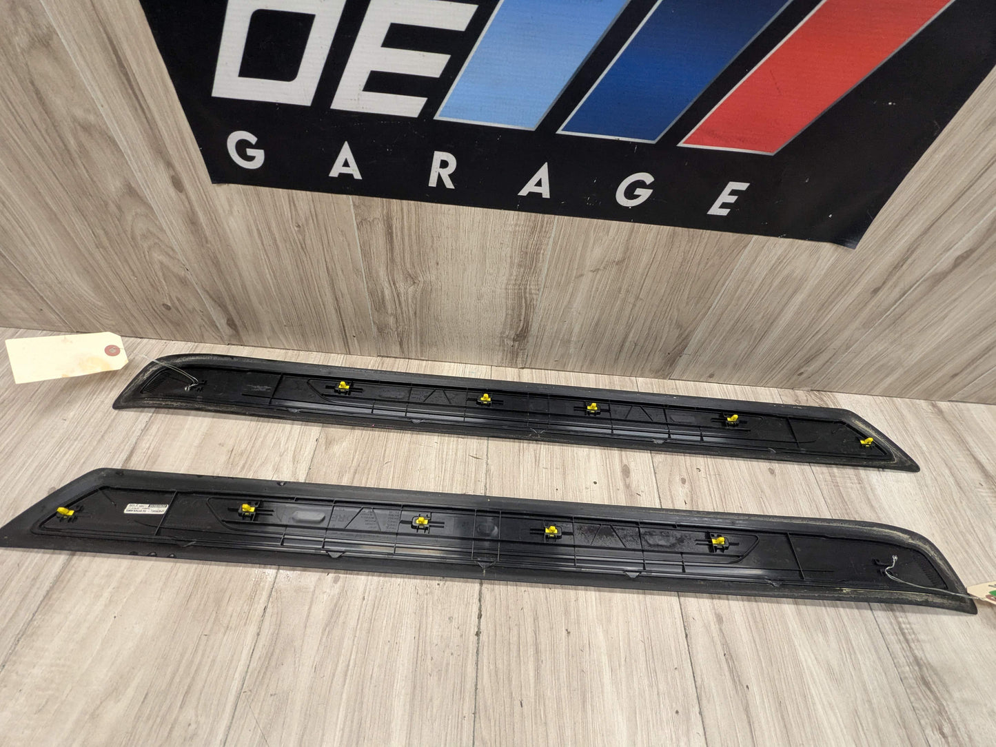 OEM BMW F32 Front Left Right Door Sill Entrance Molding Scuff Plate Trim PAIR