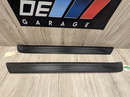 OEM BMW F32 Front Left Right Door Sill Entrance Molding Scuff Plate Trim PAIR