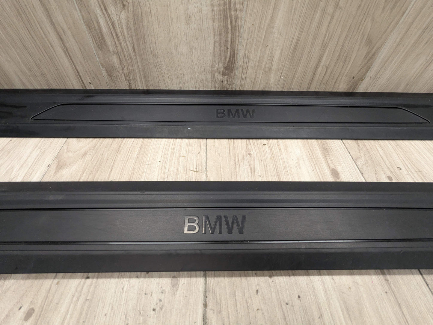 OEM BMW F32 Front Left Right Door Sill Entrance Molding Scuff Plate Trim PAIR