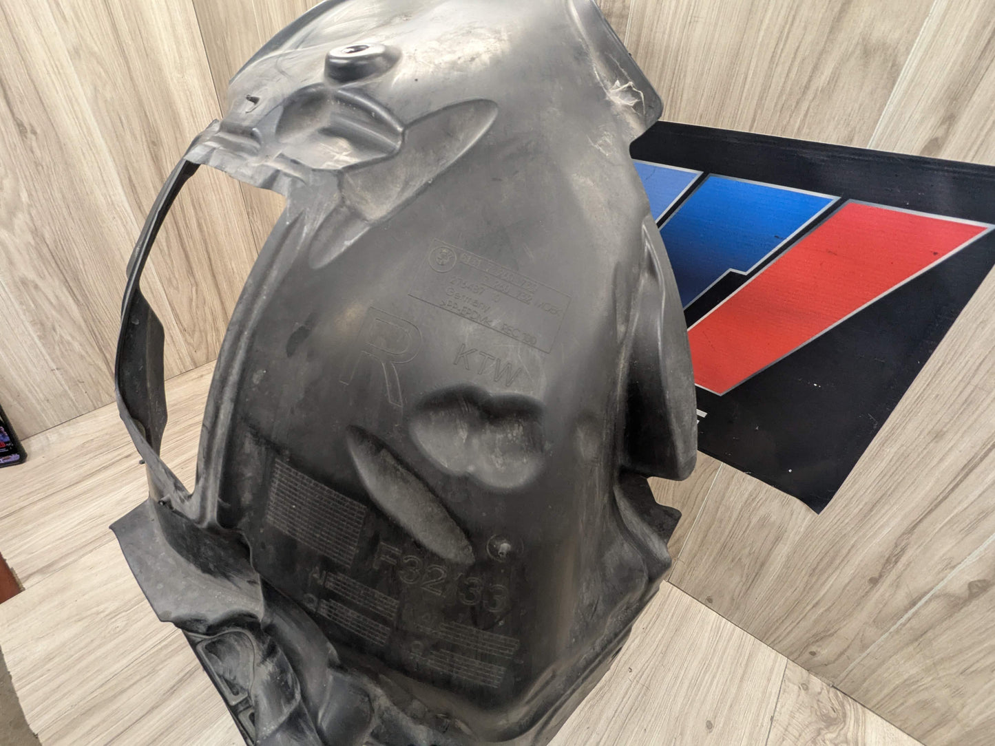 OEM BMW F32 F33 F36 Right Passenger Fender Liner Wheel Splash Shield Frontward