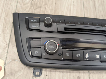 *12-17 OEM BMW F30 F31 F32 F34 AC Heater Control Panel Radio Media Buttons