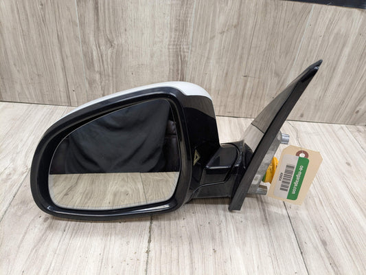 14-18 OEM BMW F15 X5 Left Driver Mirror Auto Dip Heated Shadow Line White