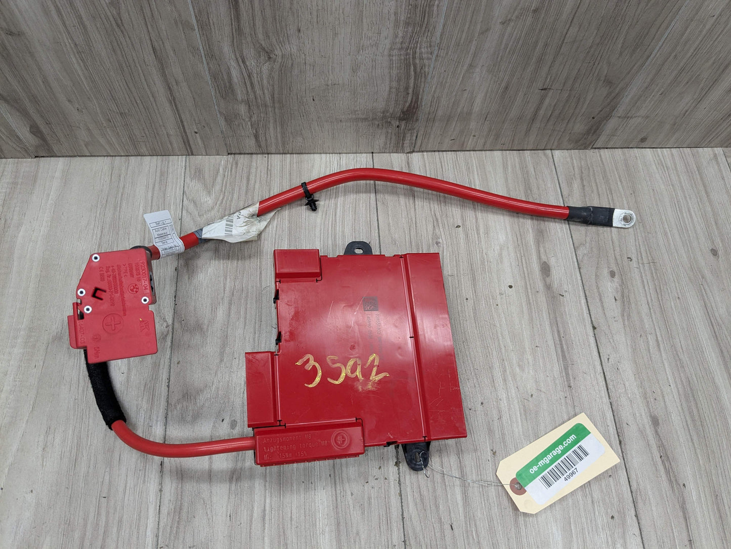 14-19 OEM BMW F15 Rear Power Distributor B+ Junction Box Battery Pole Terminal