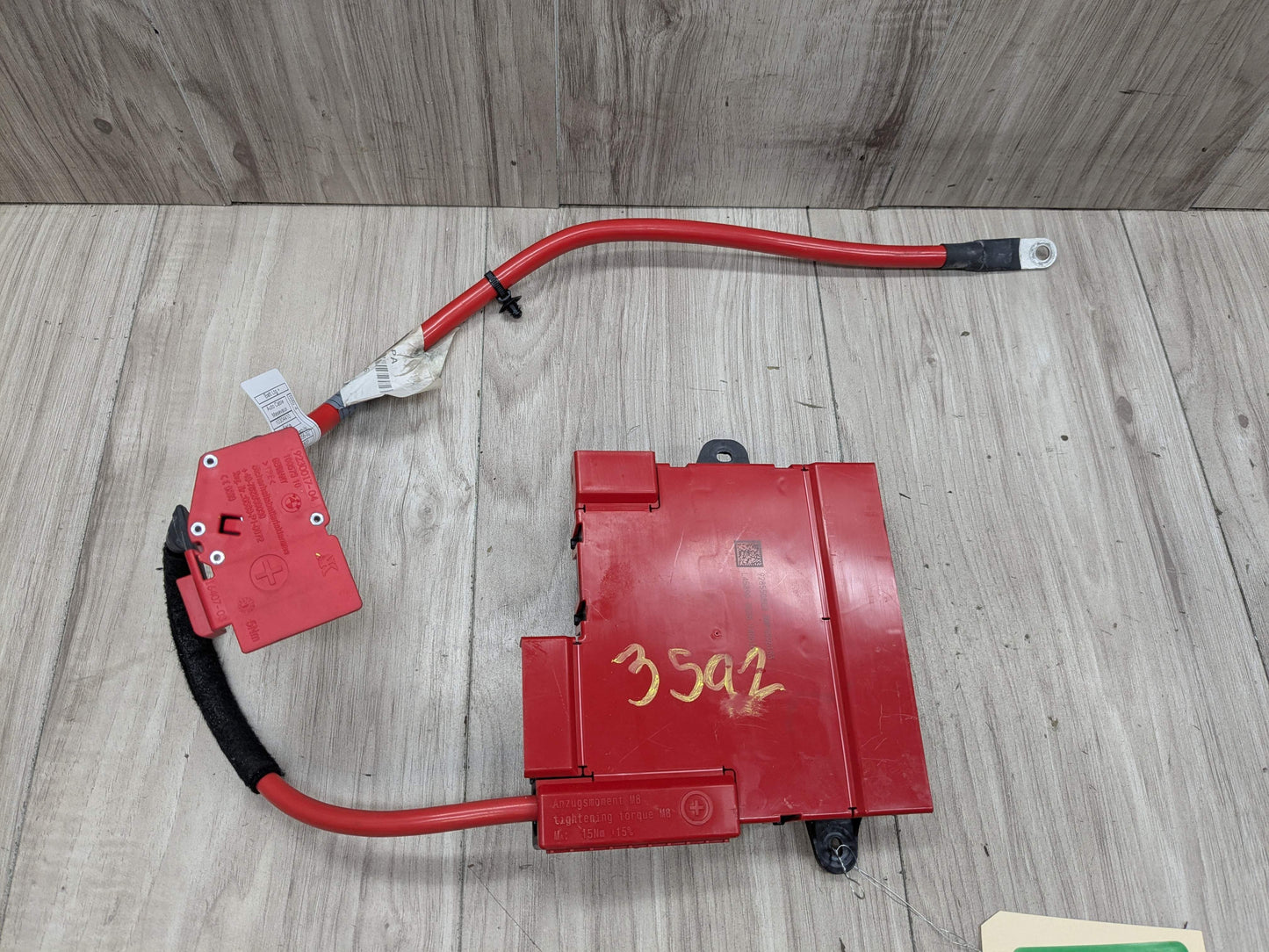 14-19 OEM BMW F15 Rear Power Distributor B+ Junction Box Battery Pole Terminal