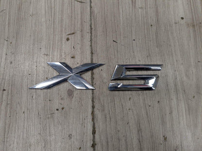 14-18 OEM BMW F15 X5 Rear Trunk Lide X5 Badge Emblem