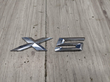 14-18 OEM BMW F15 X5 Rear Trunk Lide X5 Badge Emblem