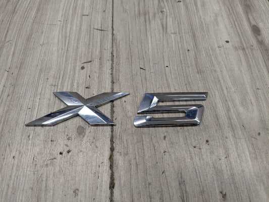 14-18 OEM BMW F15 X5 Rear Trunk Lide X5 Badge Emblem