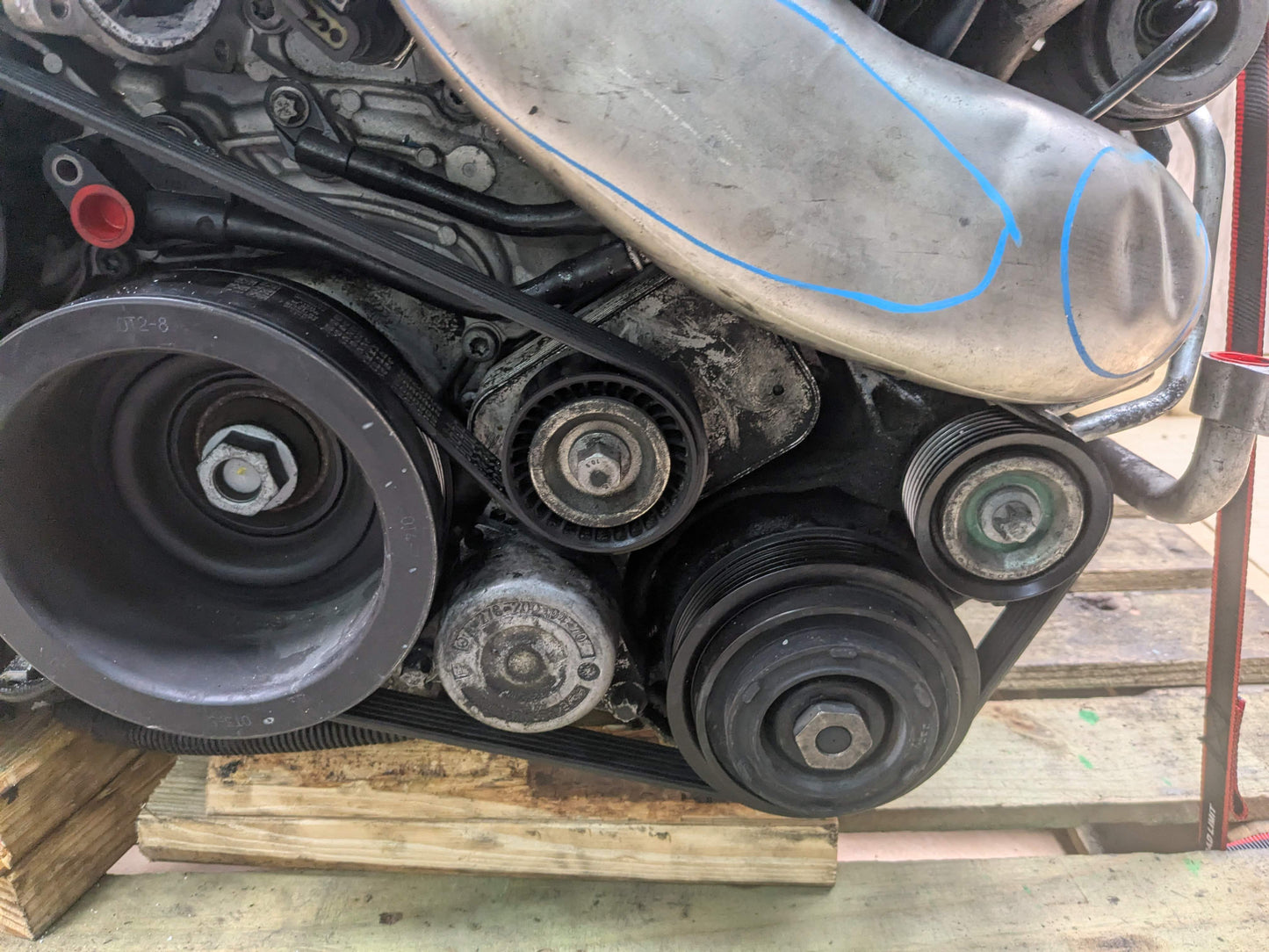 11-20 Mercedes W212 E550 S550 RWD M278 4.6L V8 Engine Motor Assembly OEM 100k