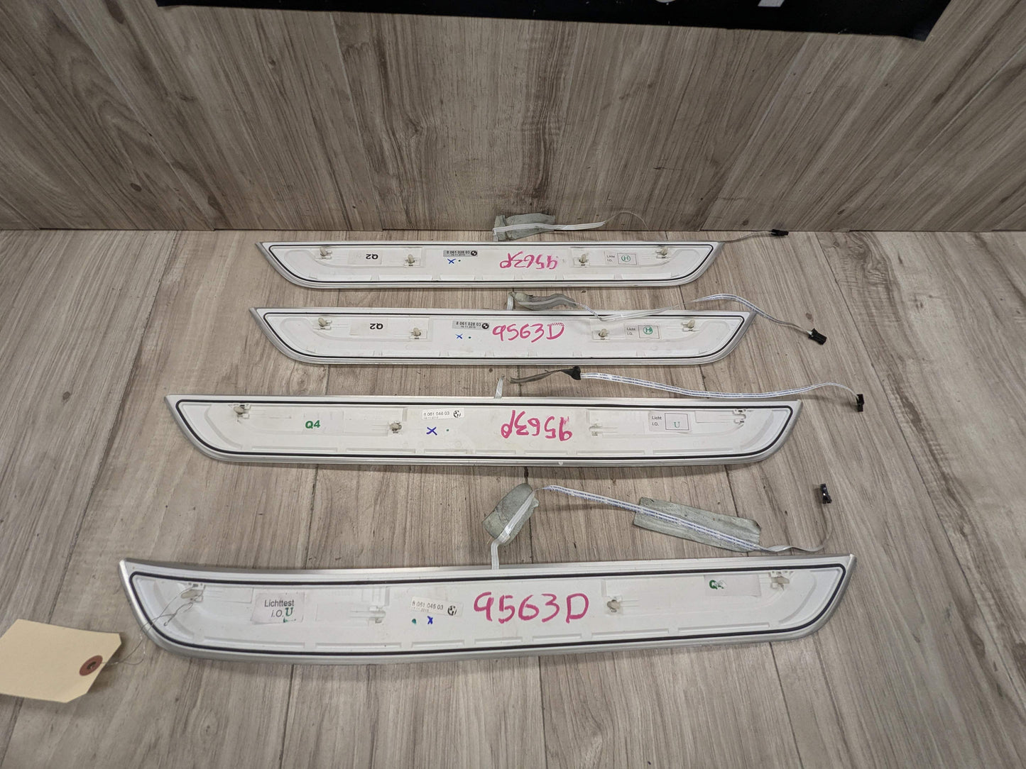 16-19 OEM BMW G11 G12 OEM Door Sills M Trim Illuminated Entry Panels Kit SET*