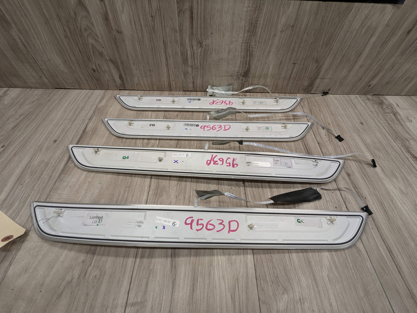 16-19 OEM BMW G11 G12 OEM Door Sills M Trim Illuminated Entry Panels Kit SET*
