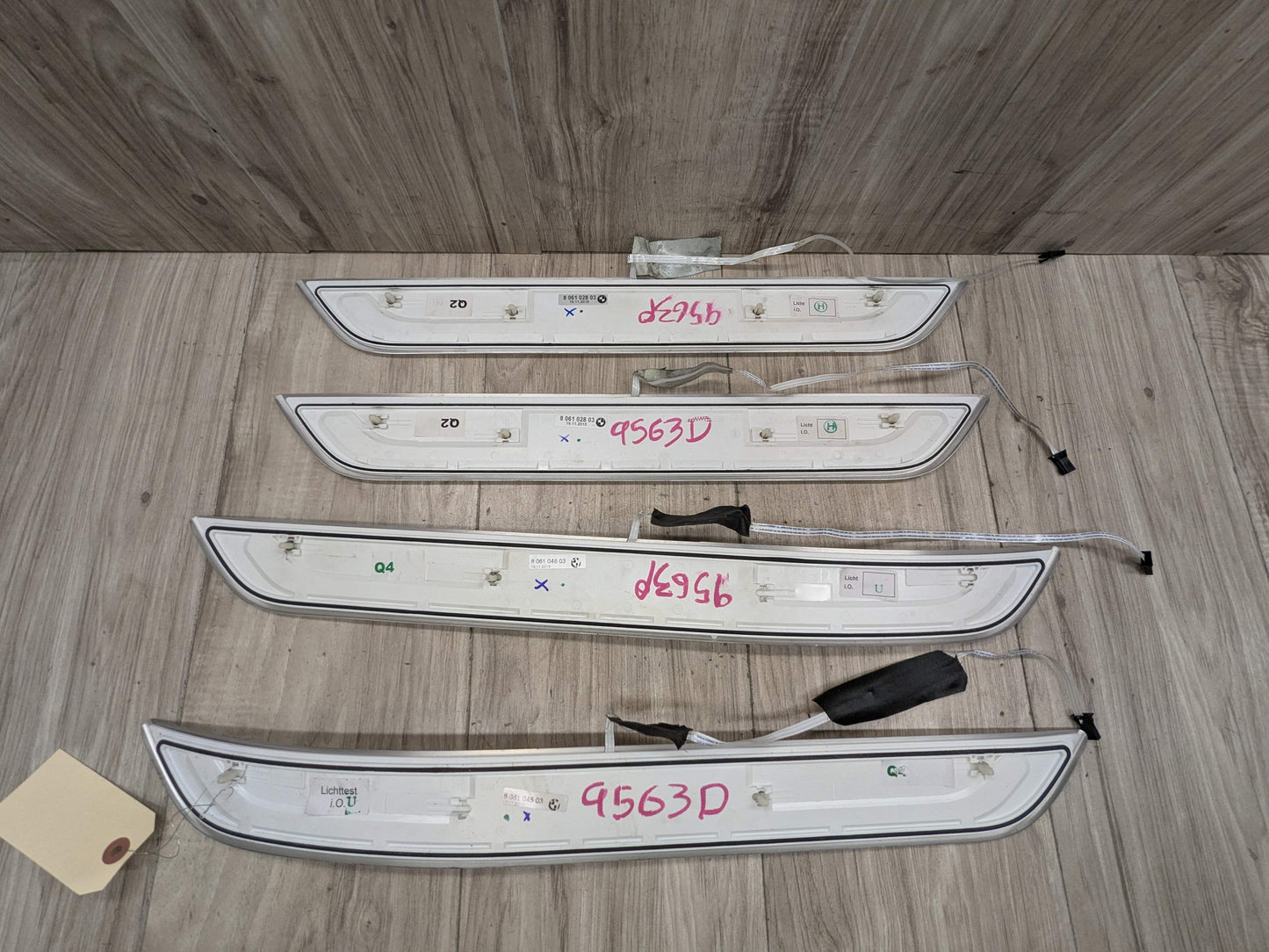 16-19 OEM BMW G11 G12 OEM Door Sills M Trim Illuminated Entry Panels Kit SET*