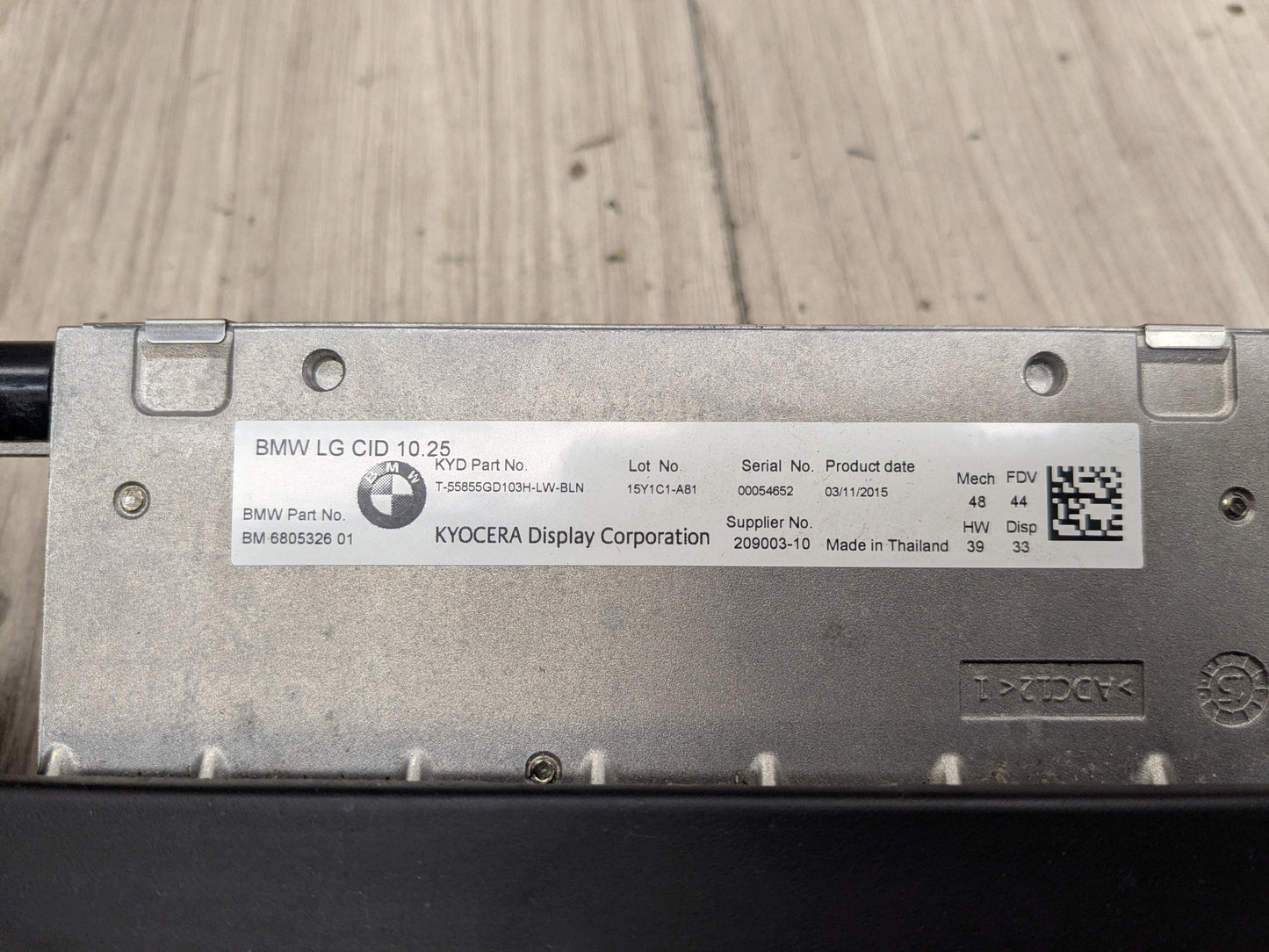 16-19 OEM BMW G11 G12 740 750 M760 Dash Navigation Display Monitor Screen 10,25"