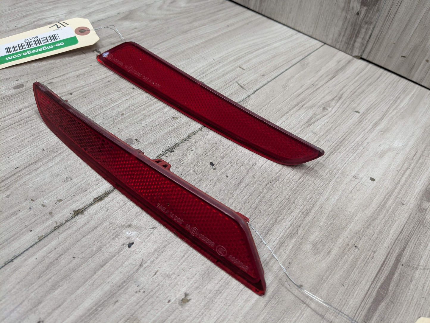 16-19 OEM BMW G11 G12 Rear Bumper Left Right Side Markers Light Reflectors SET