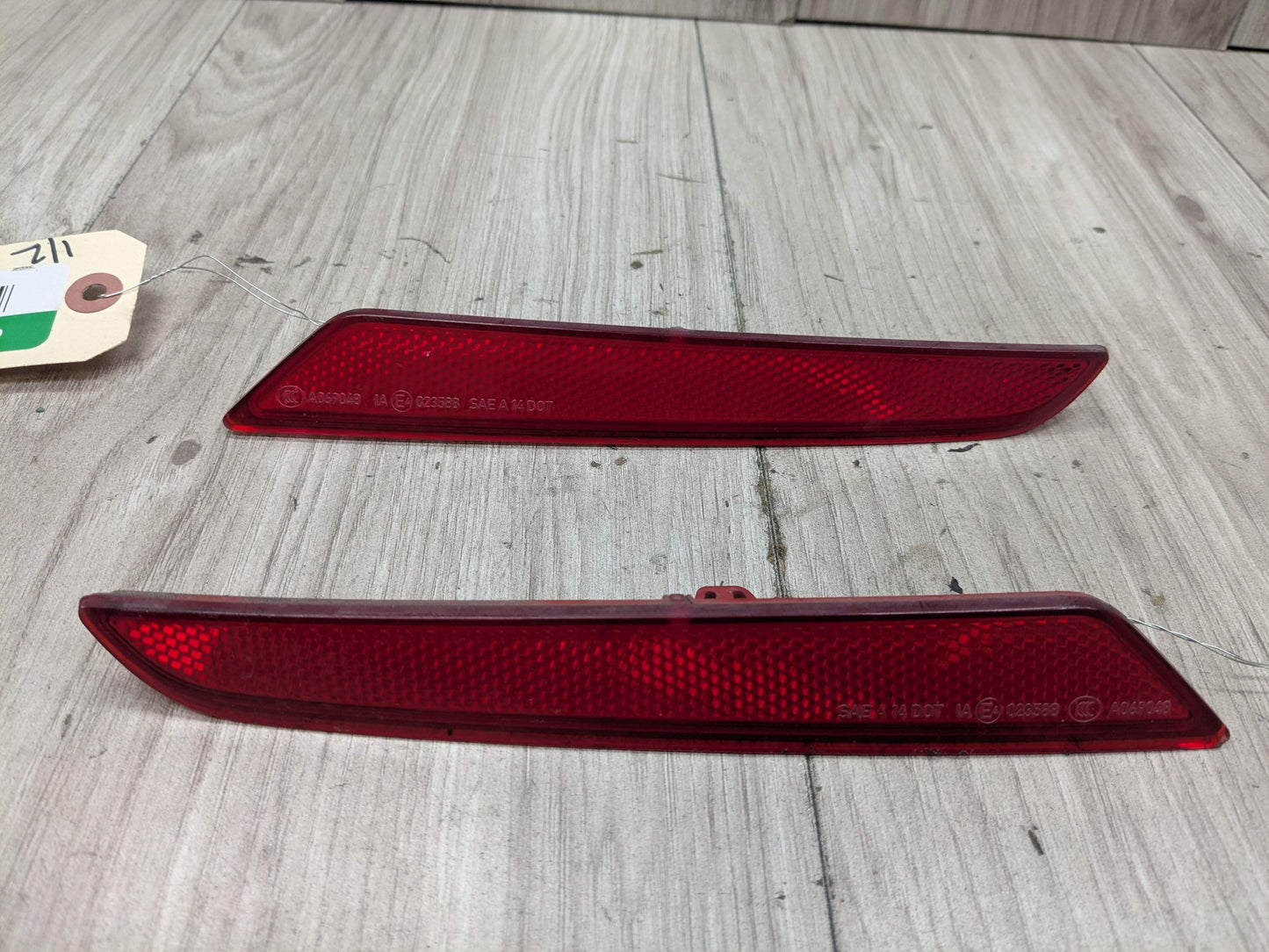 16-19 OEM BMW G11 G12 Rear Bumper Left Right Side Markers Light Reflectors SET