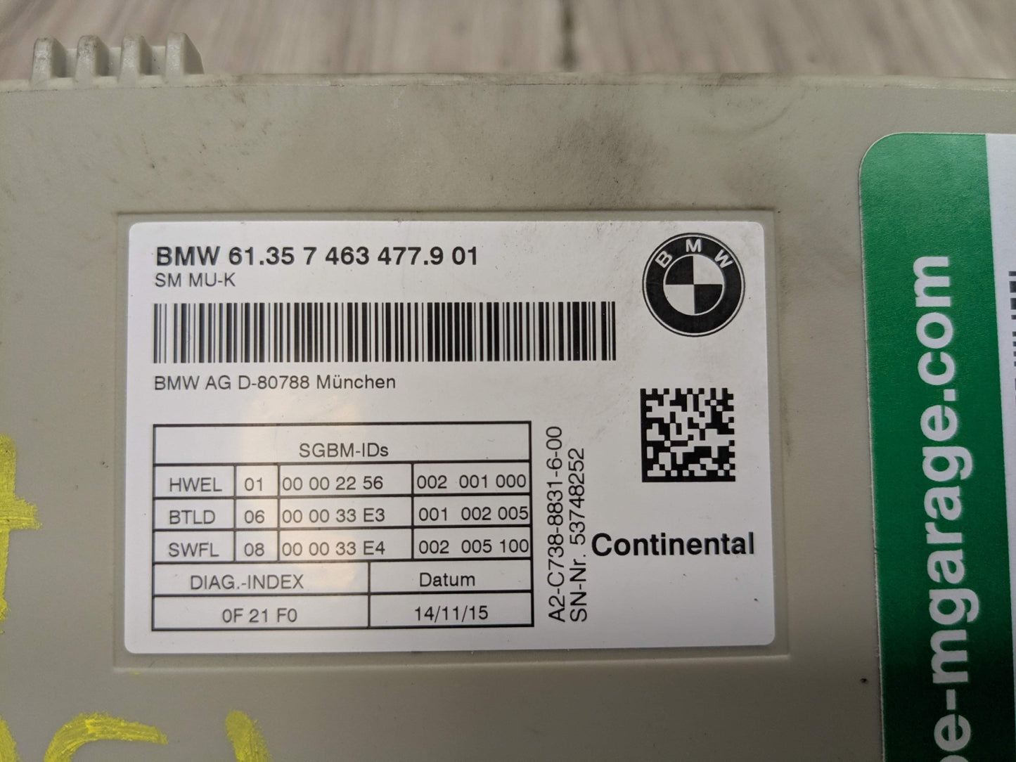 16-19 OEM BMW G11 G12 740 750 Driver Passenger Seat Control Memory Module
