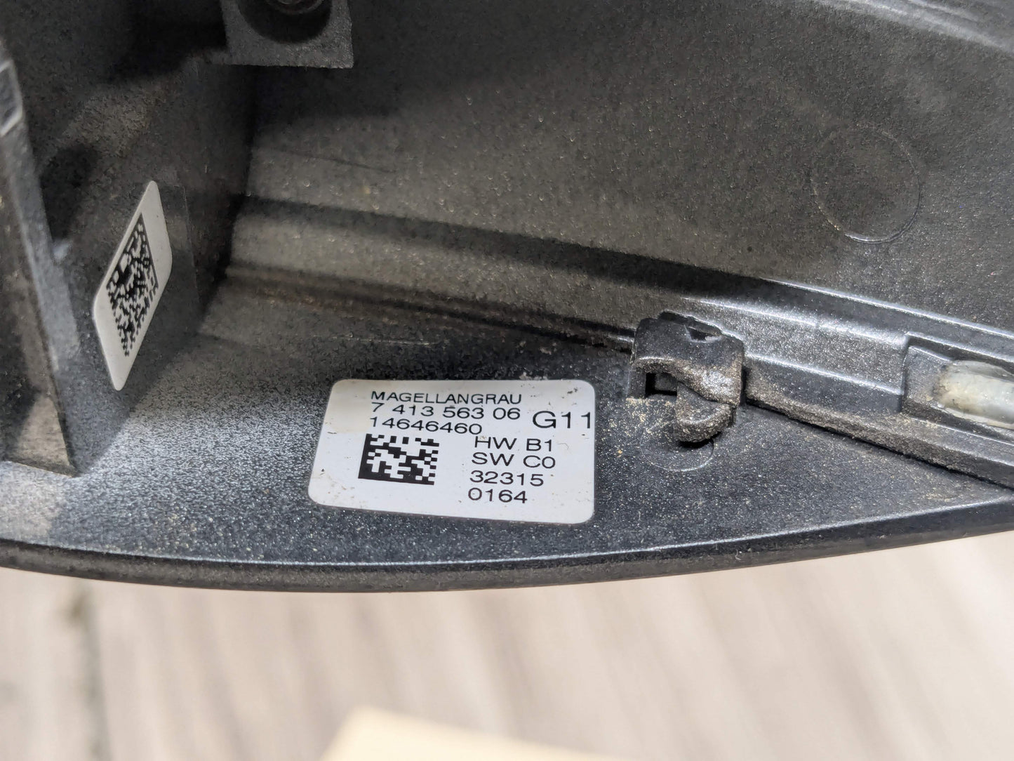 16-19 OEM BMW G11 G12 740 750 COMFORT ACCESS Rear Left Door Handle Gray
