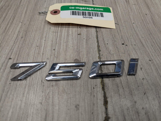 16-22 OEM BMW G11 G12 750i Front Fender  750i Badge Emblem