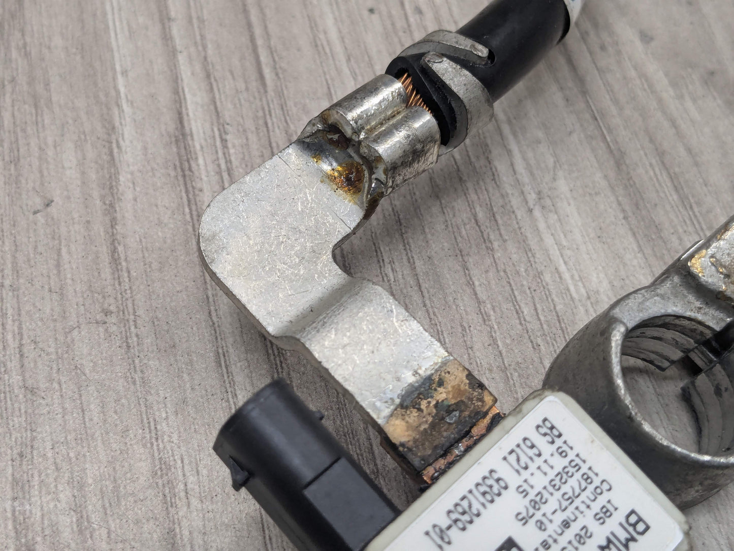 16-19 OEM BMW G11 G12 740 750 Negative Battery Cable Terminal IBS Sensor Black