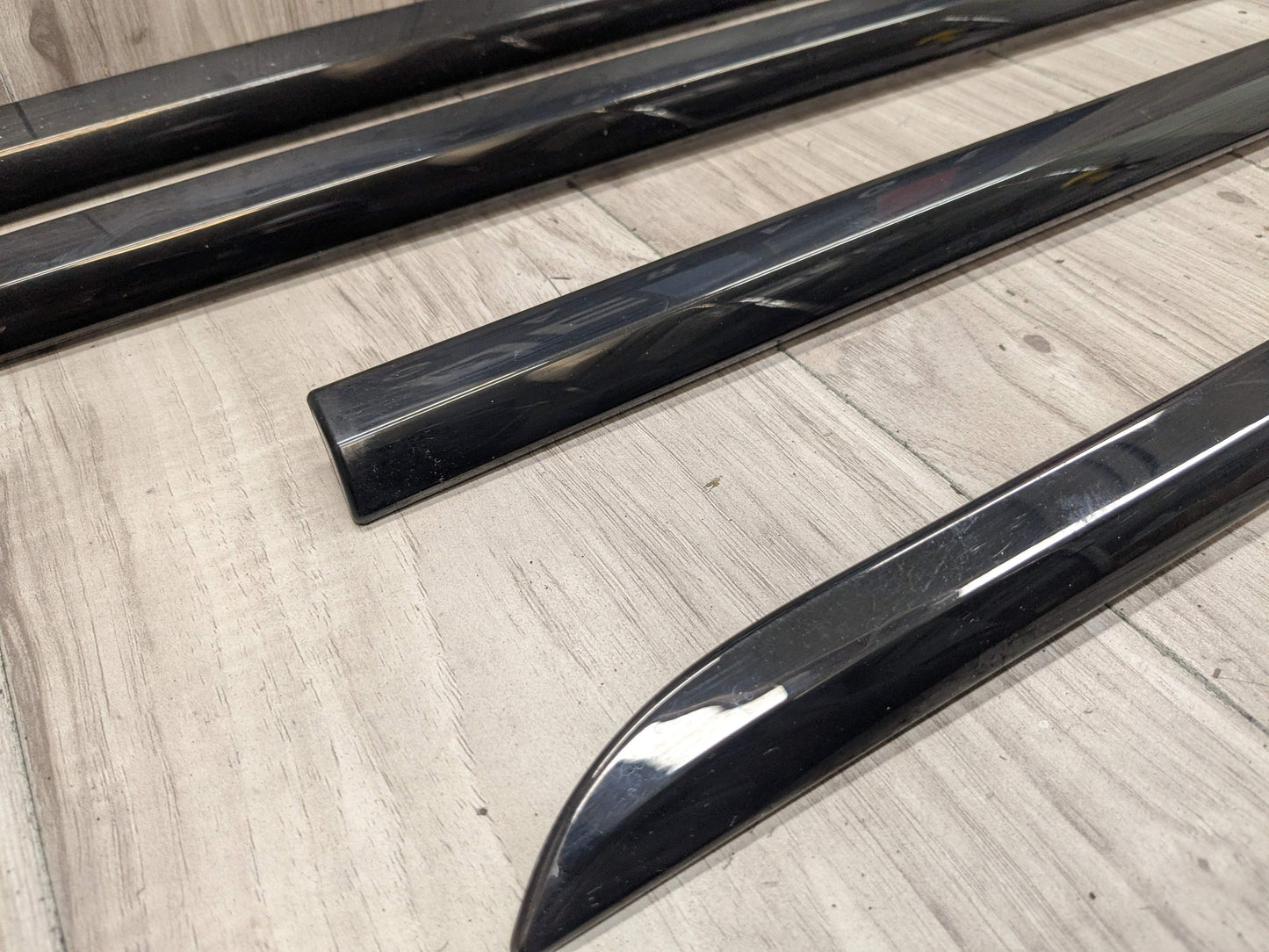 OEM BMW G12 740 750 M760 Lower Left Right Side Door Molding Strip Trim SET Black