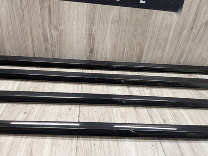 OEM BMW G12 740 750 M760 Lower Left Right Side Door Molding Strip Trim SET Black