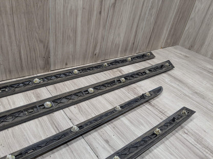 OEM BMW G12 740 750 M760 Lower Left Right Side Door Molding Strip Trim SET Black