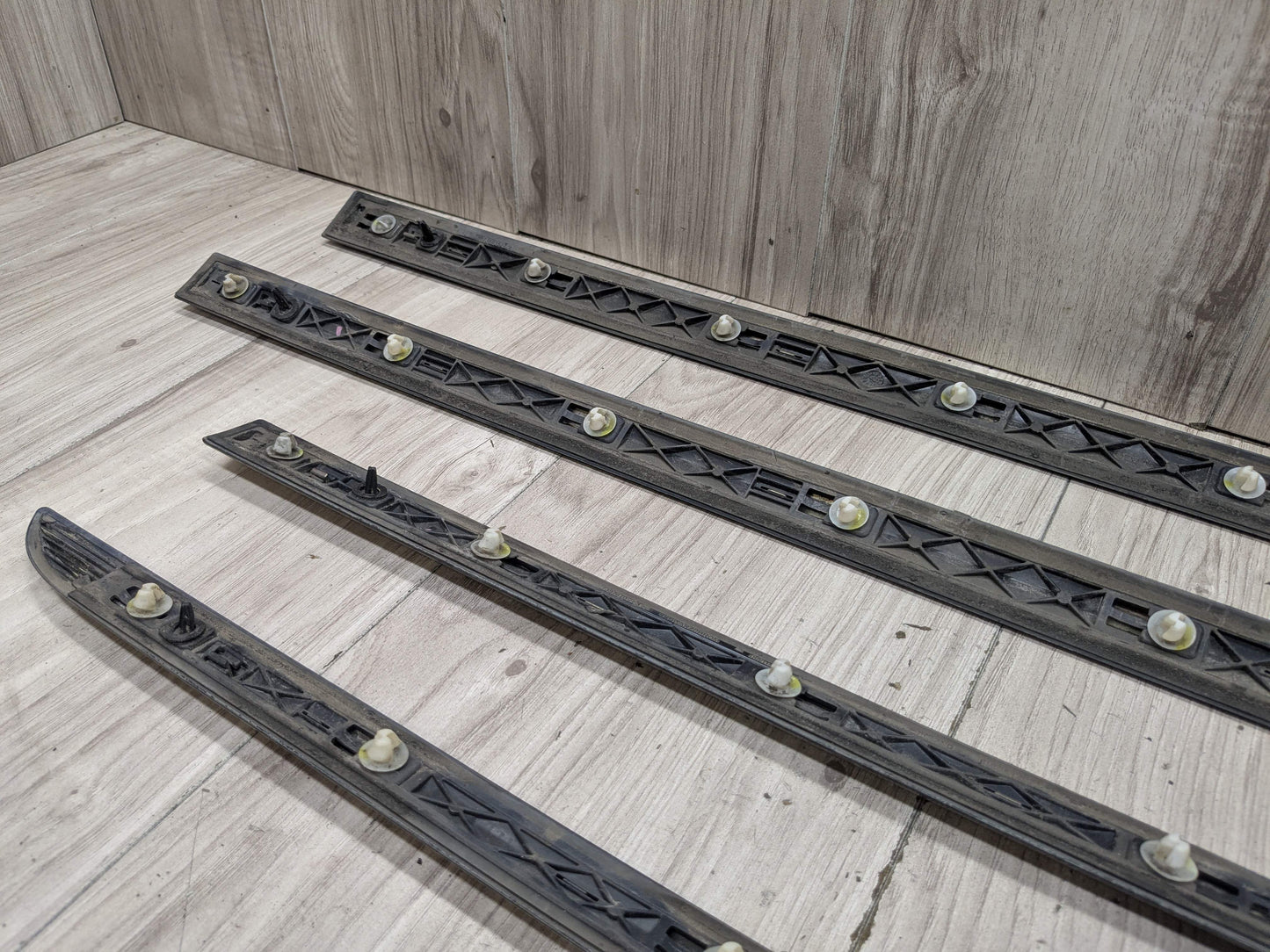 OEM BMW G12 740 750 M760 Lower Left Right Side Door Molding Strip Trim SET Black