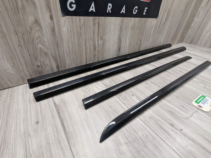 OEM BMW G12 740 750 M760 Lower Left Right Side Door Molding Strip Trim SET Black