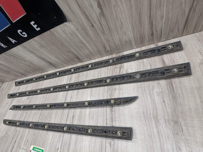 OEM BMW G12 740 750 M760 Lower Left Right Side Door Molding Strip Trim SET Black