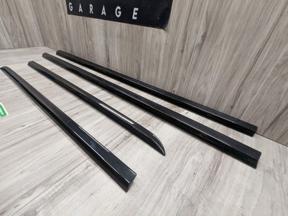 OEM BMW G12 740 750 M760 Lower Left Right Side Door Molding Strip Trim SET Black