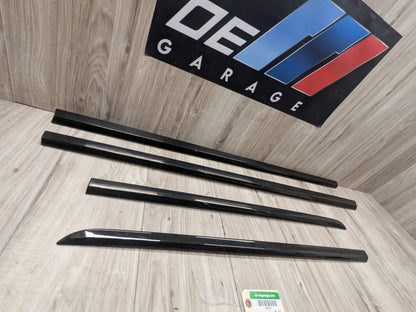 OEM BMW G12 740 750 M760 Lower Left Right Side Door Molding Strip Trim SET Black