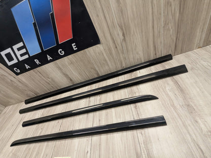 OEM BMW G12 740 750 M760 Lower Left Right Side Door Molding Strip Trim SET Black