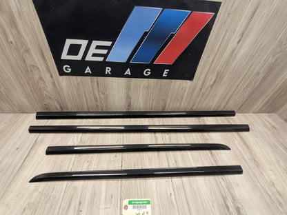 OEM BMW G12 740 750 M760 Lower Left Right Side Door Molding Strip Trim SET Black