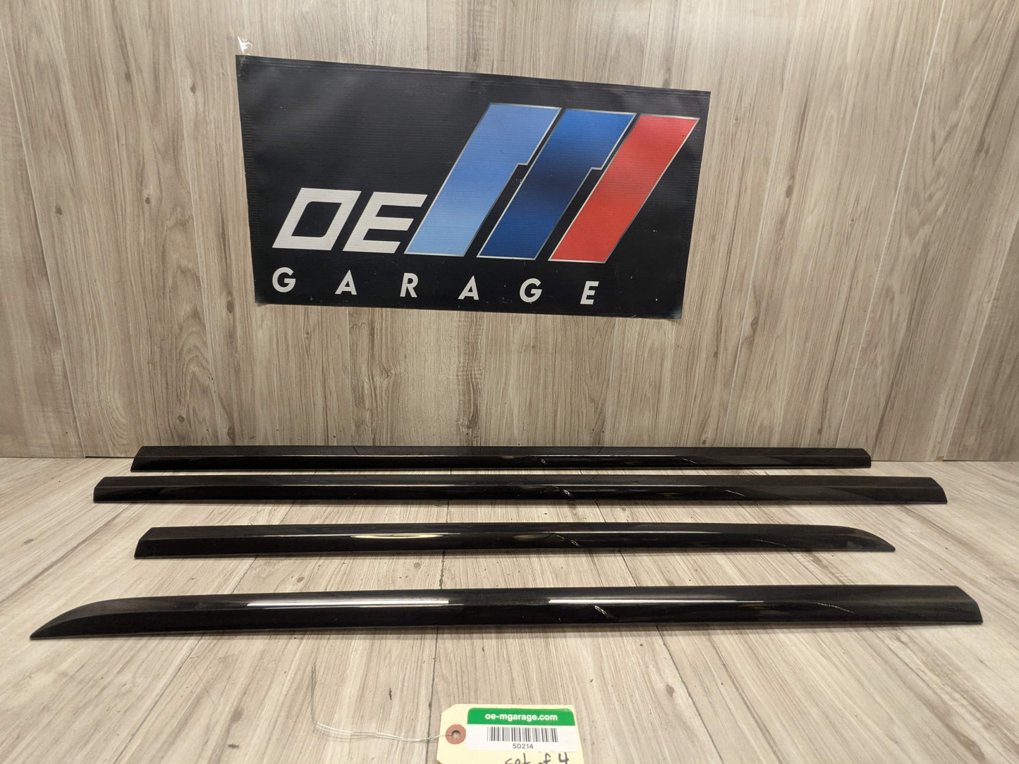 OEM BMW G12 740 750 M760 Lower Left Right Side Door Molding Strip Trim SET Black