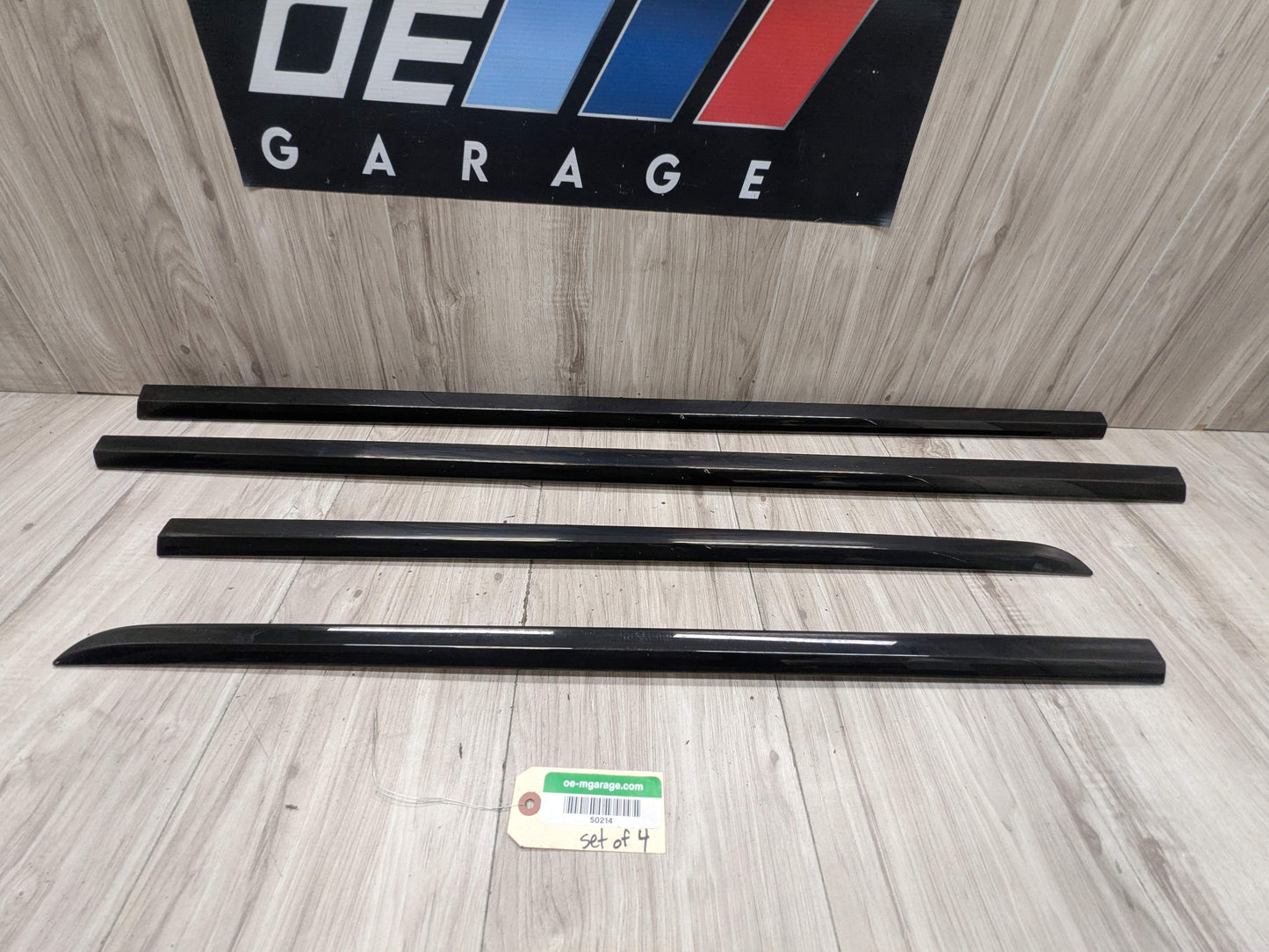 OEM BMW G12 740 750 M760 Lower Left Right Side Door Molding Strip Trim SET Black