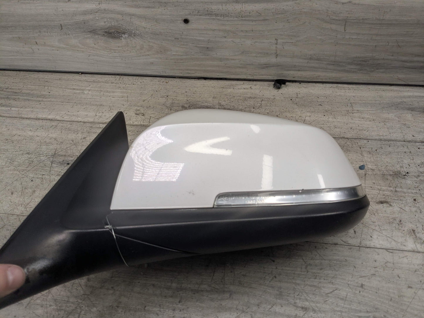 14-19 OEM BMW F34 328 335 Left Driver Auto Dip Heated Side Mirror White A96