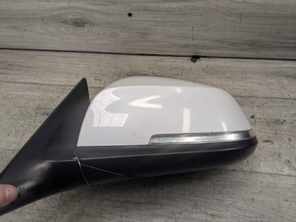 14-19 OEM BMW F34 328 335 Left Driver Auto Dip Heated Side Mirror White A96