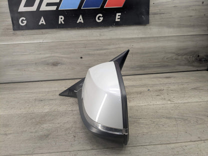 14-19 OEM BMW F34 328 335 Left Driver Auto Dip Heated Side Mirror White A96