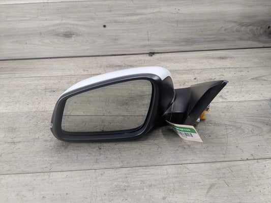 14-19 OEM BMW F34 328 335 Left Driver Auto Dip Heated Side Mirror White A96